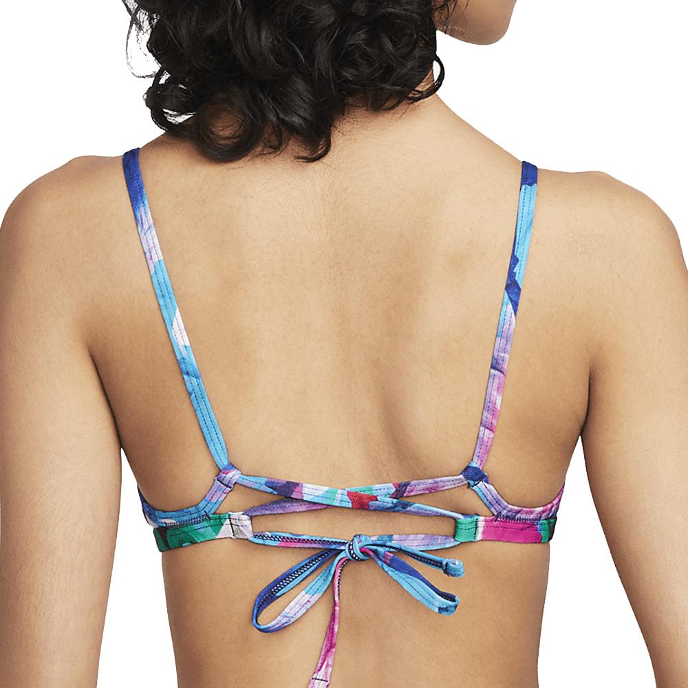 Nike Haut de maillot de bain Bleu/Rose Femme Nike Lace Up
