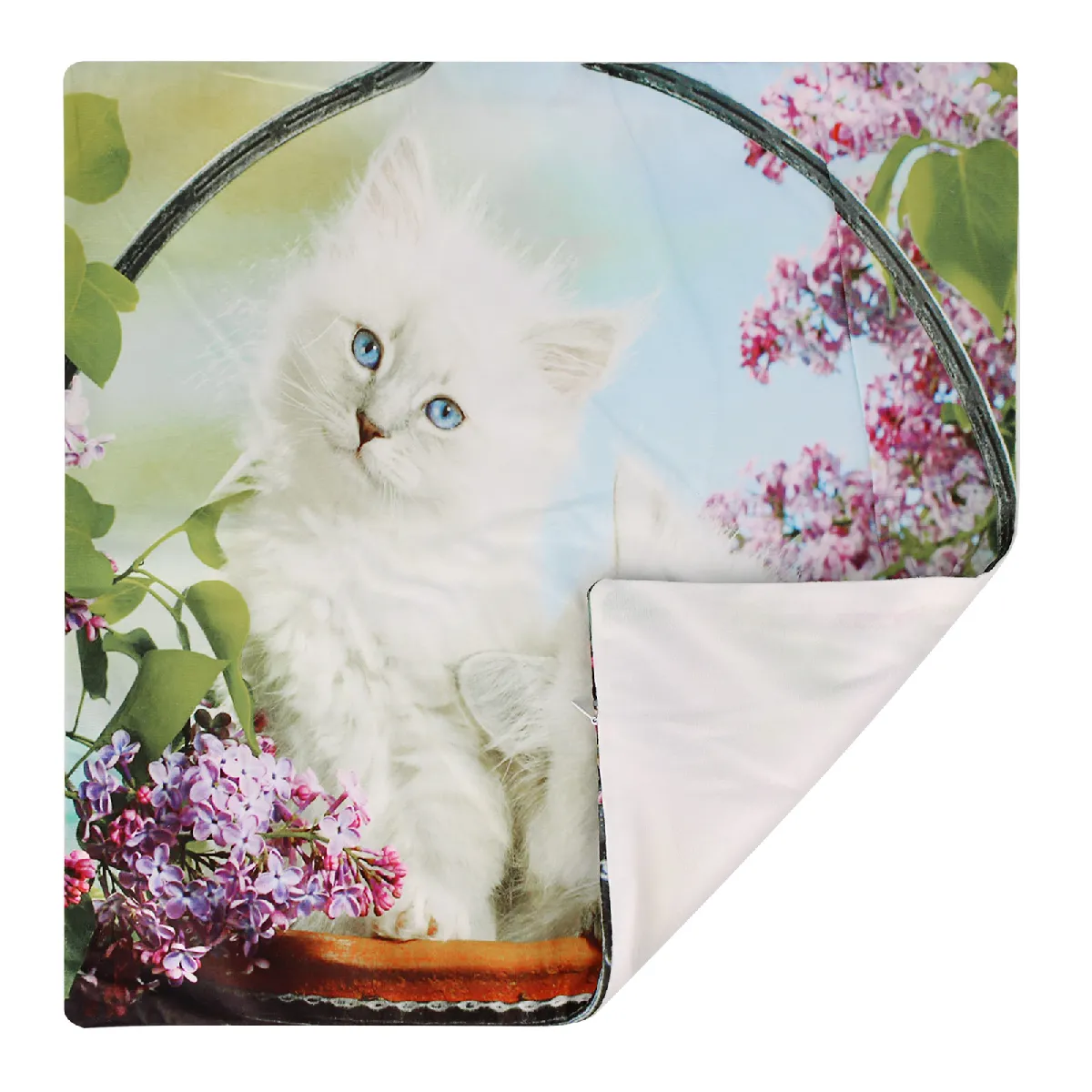 Avizar Housses Motif Chat Blanc