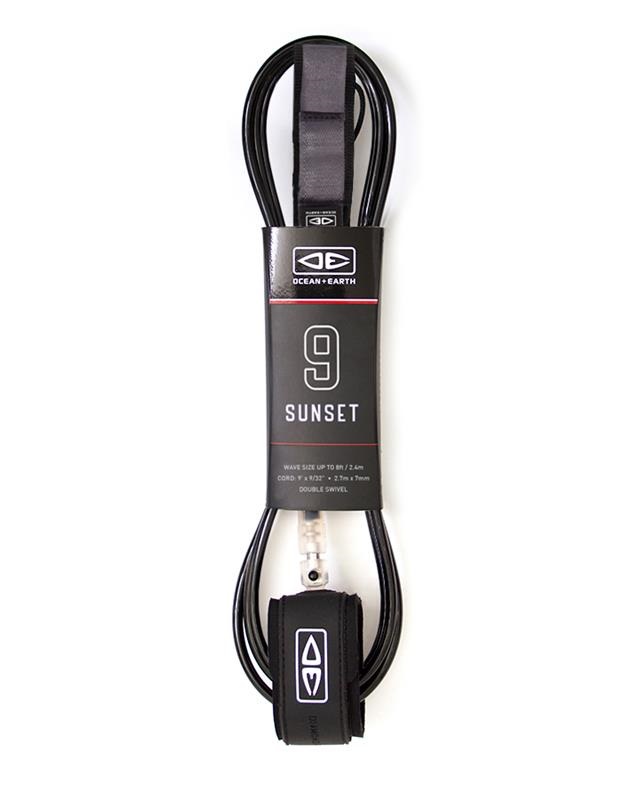 Ocean and earth Sunset leash 9'0 Black