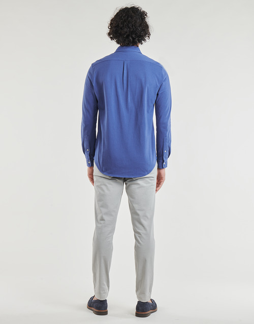 Polo Ralph Lauren - CHEMISE AJUSTEE COL BOUTONNE EN POLO FEATHERWEIGHT Azul / Old / Royal