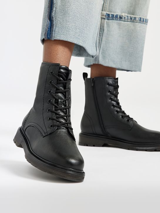 Graceland Schnür-Stiefelette Schwarz