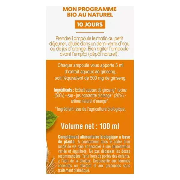 Biosens Ginseng 500 Orgânico 10 ampolas