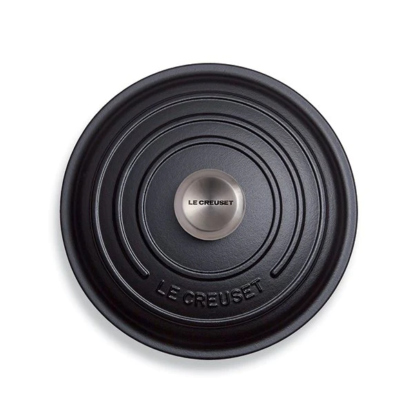 Cocotte fonte rond 24 cm noir Le Creuset