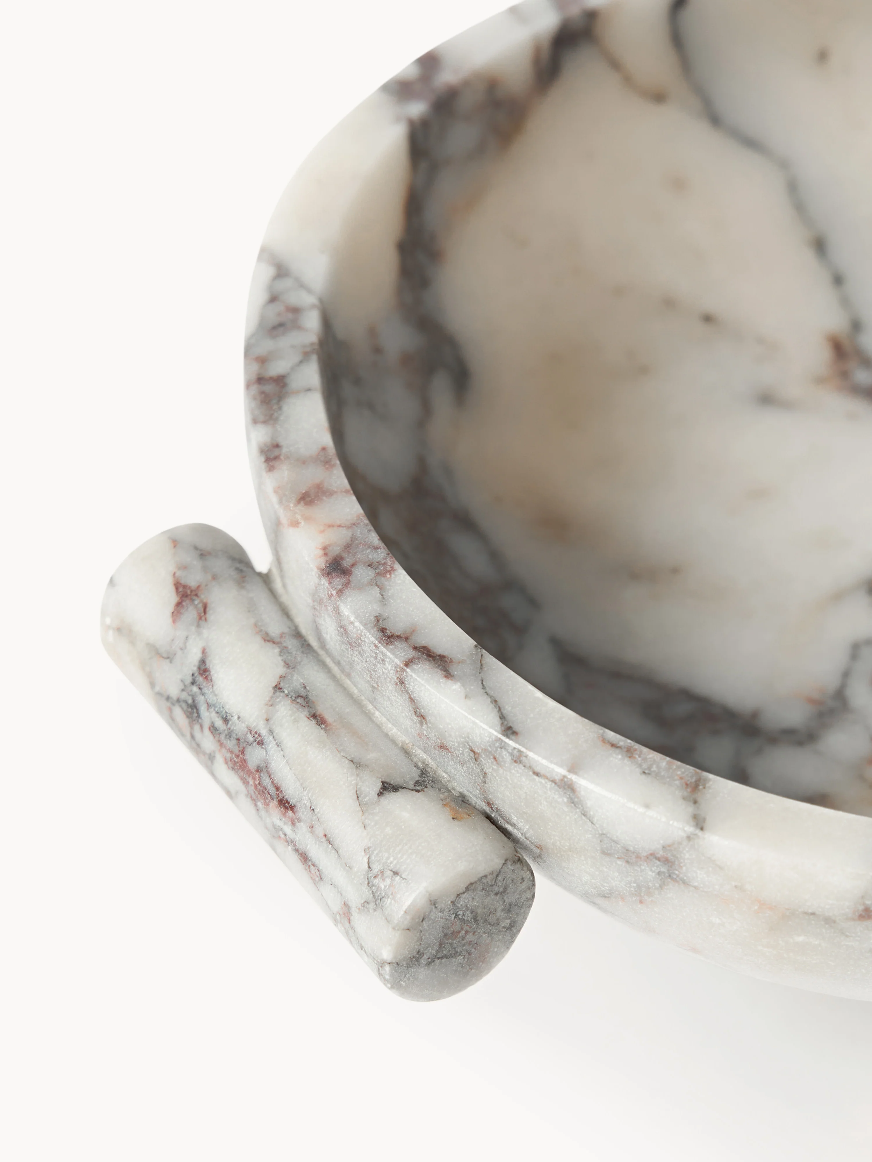Decoratieve schaal Fossil van marmer
