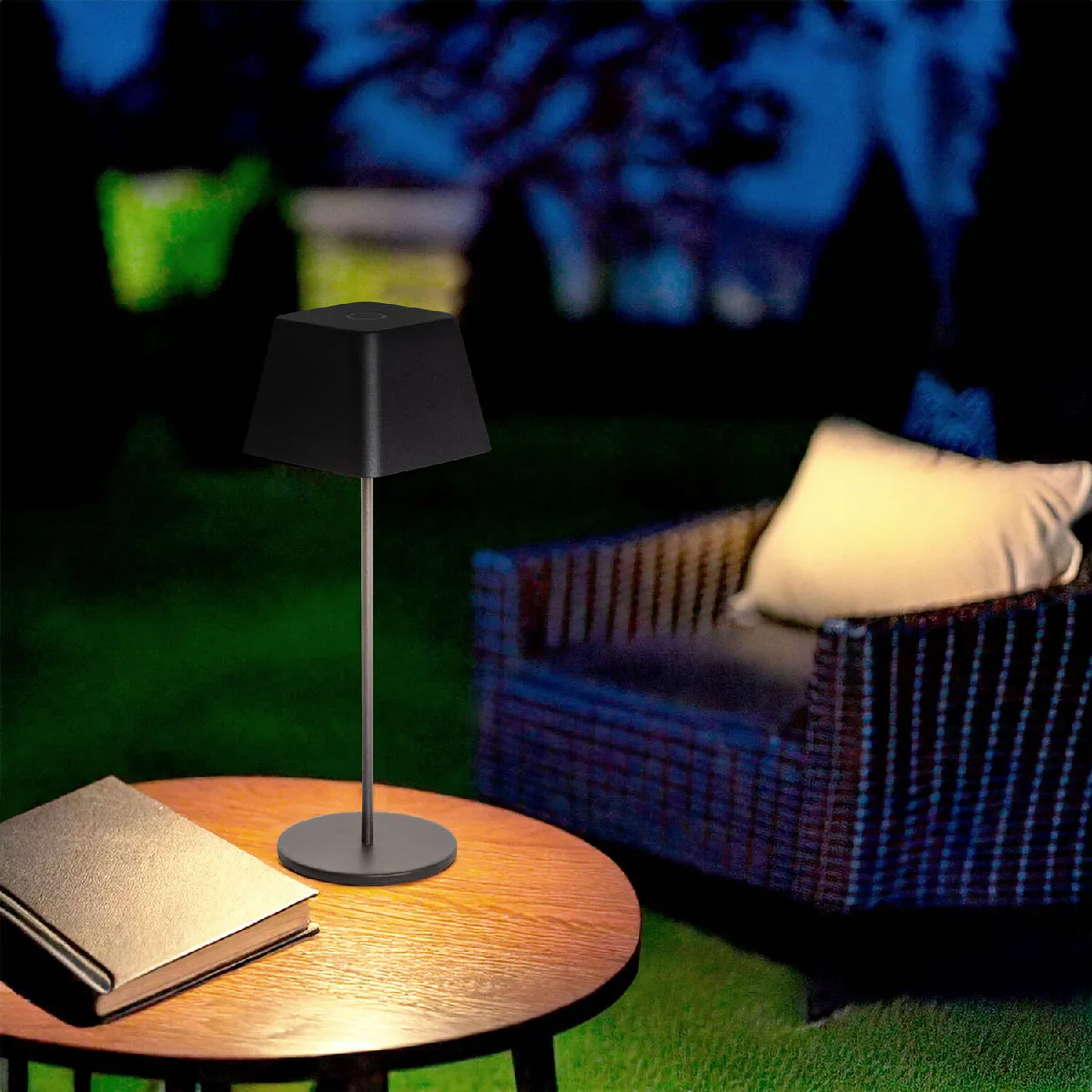 Ledkia Lampe à Poser Willy LED - Noir