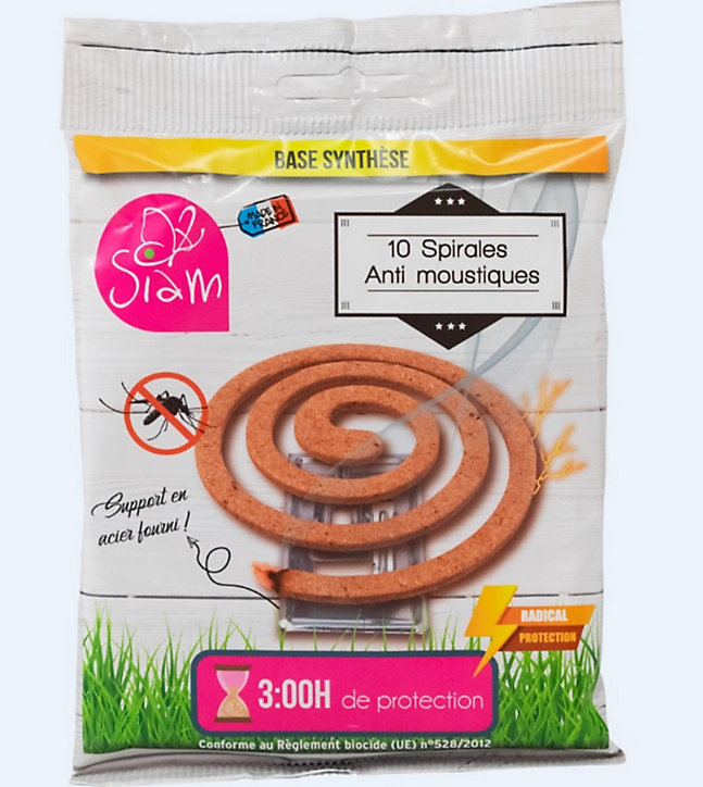 10 spirales anti moustiques Siam