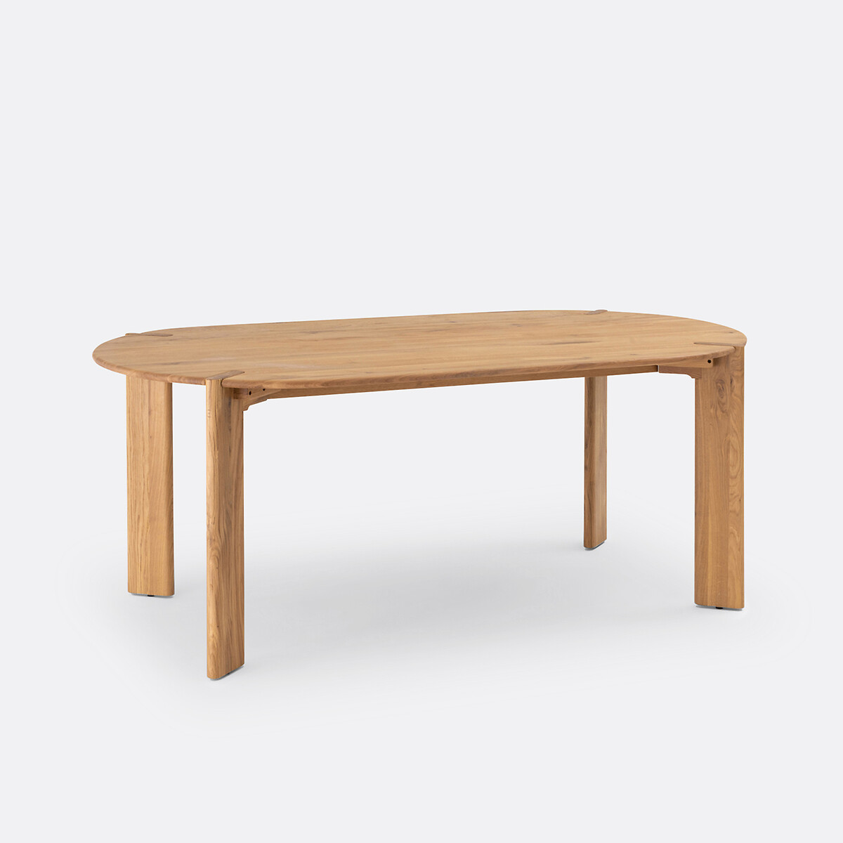 LA REDOUTE INTERIEURS<br>Mesa em carvalho maciço, 6/8 pessoas, Elmo