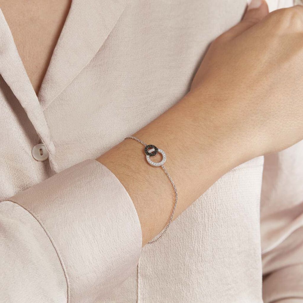 Bracelet Diana Argent Blanc Oxyde De Zirconium