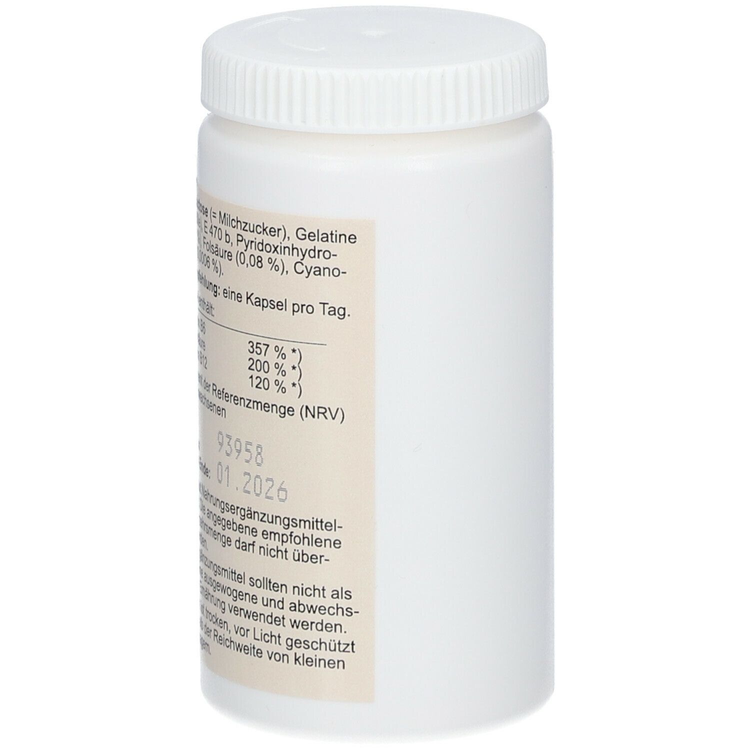 Vitamin B6+ B12+ Folsäure