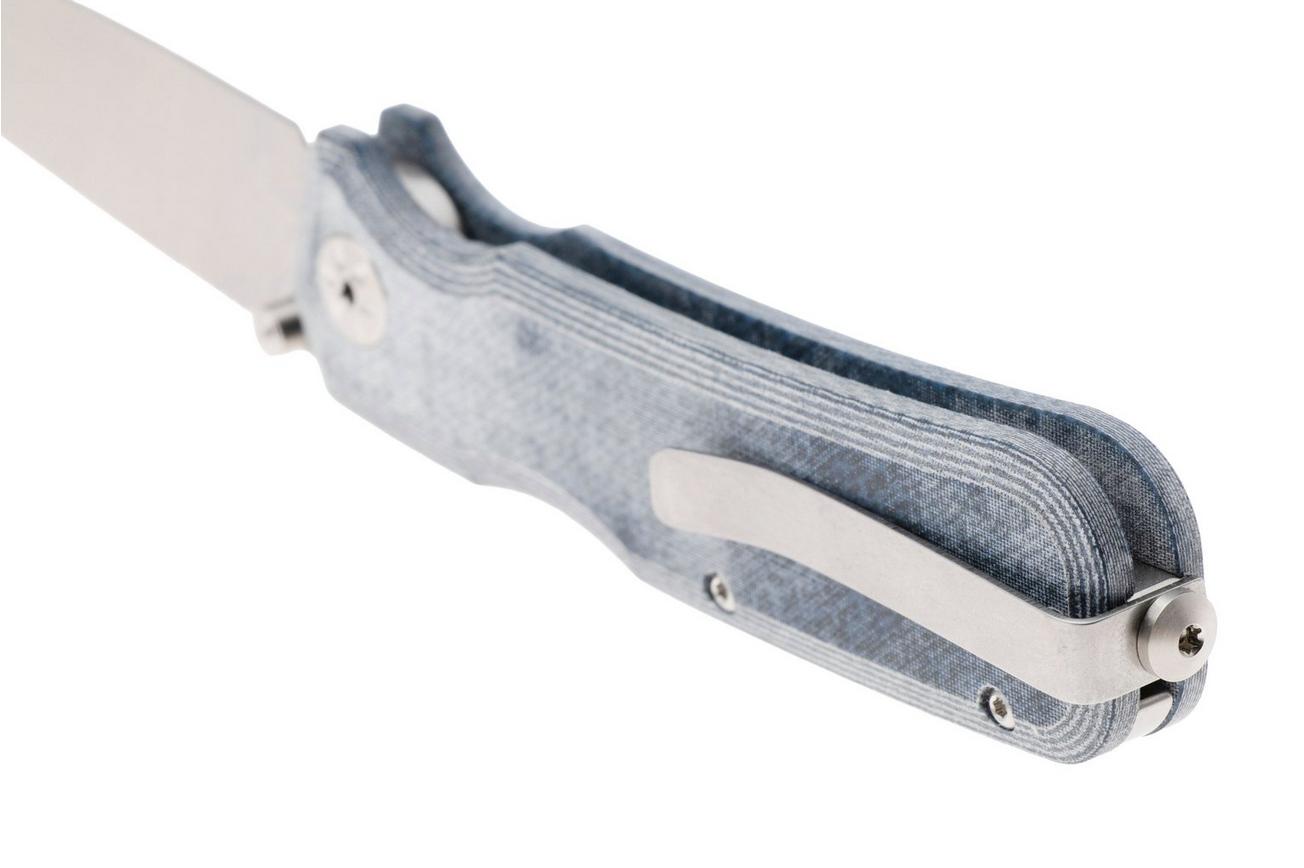 Maserin 630/MCJ Pulse Magnacut, Denim Jeans Micarta, zakmes, Igor Bortolussi design