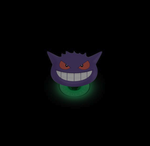 PopGrip Premium Finger Griff Halterung (Austauschbarer Top) für Smartphones / Tablets (11362) - Pokémon Gengar Face