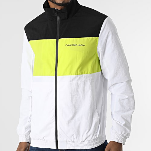 Veste Zippée Bold Colorblock 0612 Blanc Vert Noir