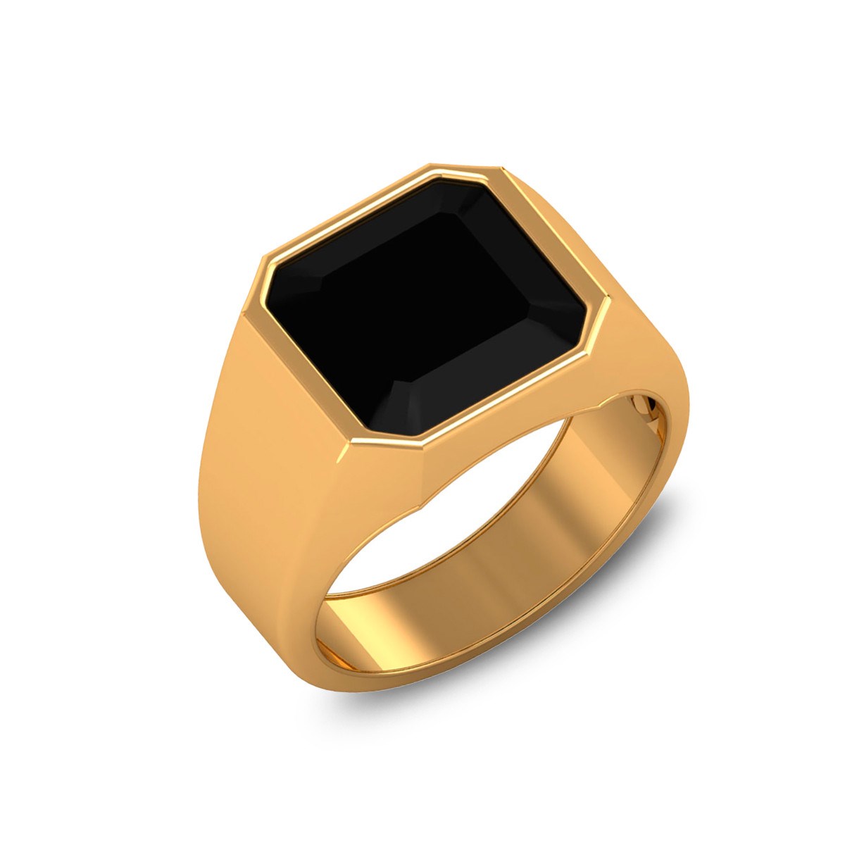 Bague Homme Or Jaune et Onyx 9.25grs - Cadeau Élégant Fête des Pères | Aden