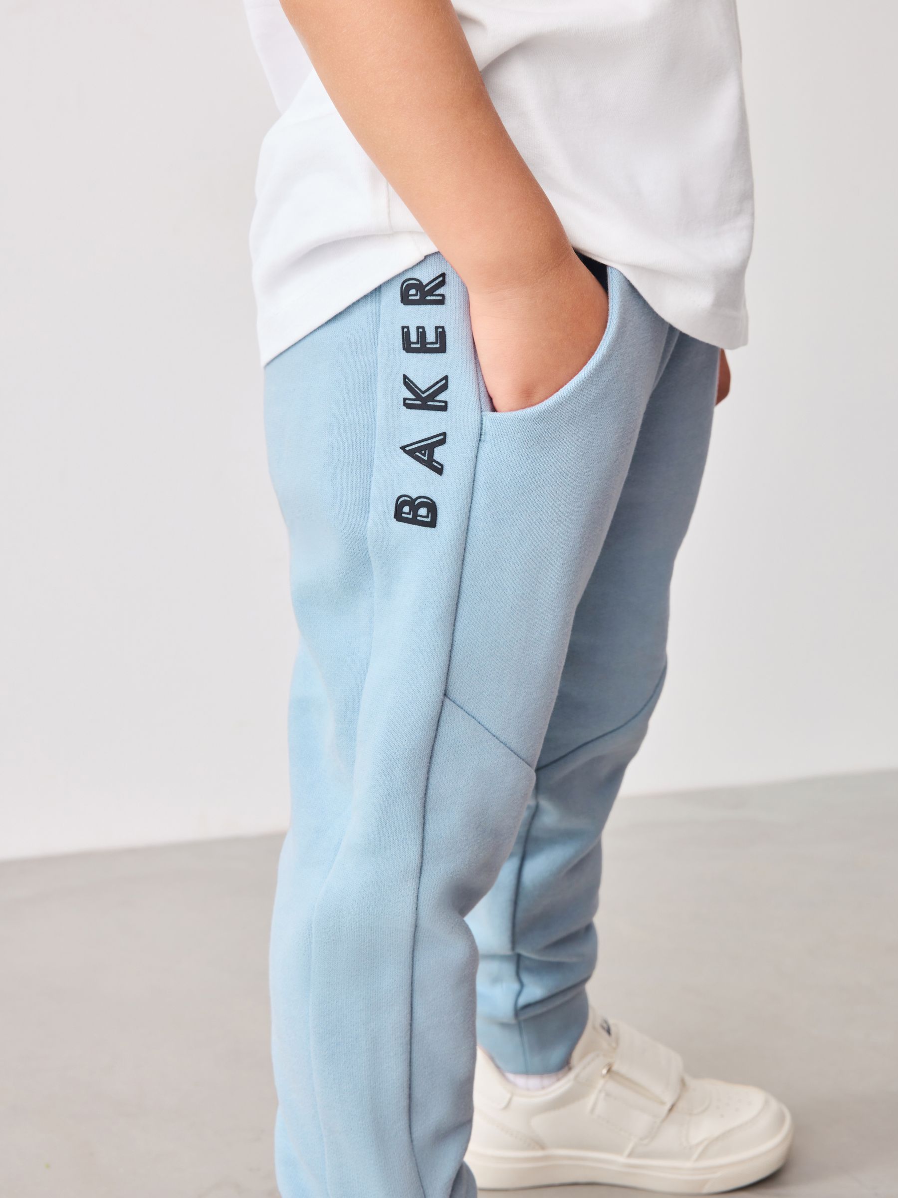 Blauw - Baker by Ted Baker 100% katoenen (0 - 6 jr) driedelig trainingspakset