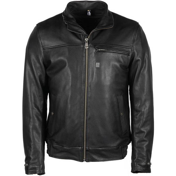 Helstons - Blouson Benny Cuir Rag Noir