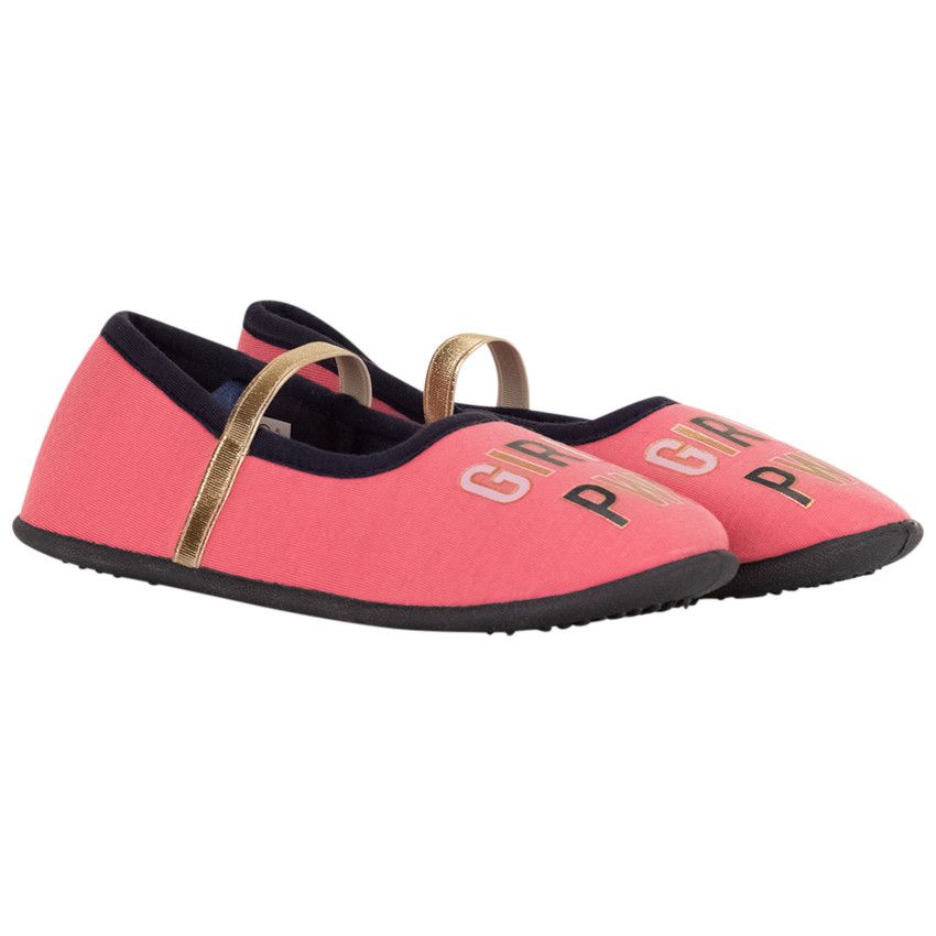 Chaussons babies print girly pour fille - Fuchsia