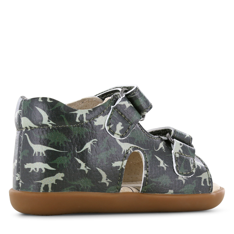 Shoesme grüne Sandale mit Dino-Aufdruck