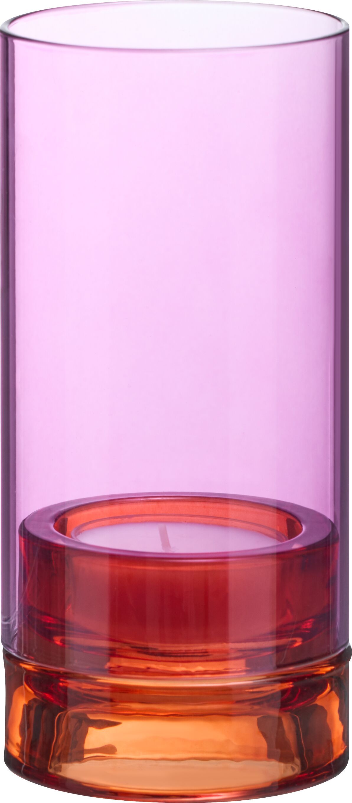 REMEMBER Kerzenständer - Pink / H: 19.3 cm