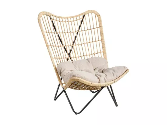 Fauteuil naturel avec coussin Fibres - FYSIKES