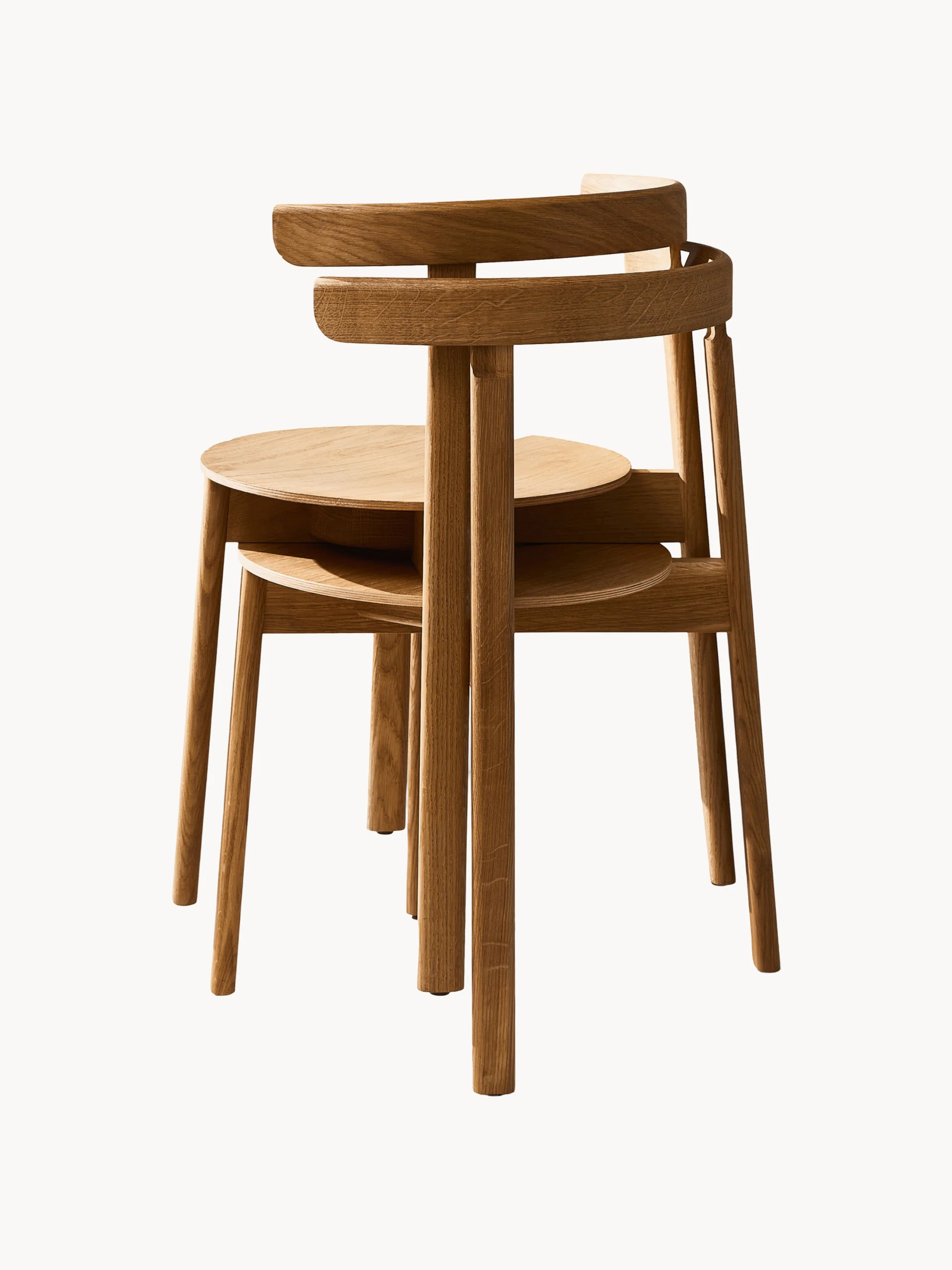 Houten stoel Lunar