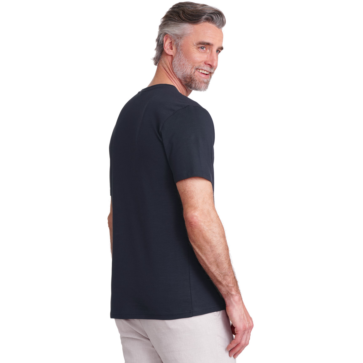 VanVaan Herren T-Shirt mit Rundhalsausschnitt dunkelblau