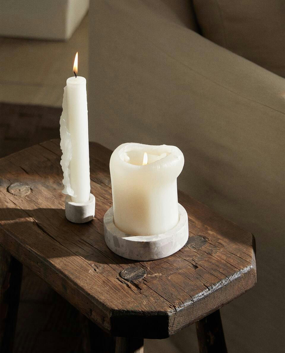 PORTA-VELAS DE PEDRA