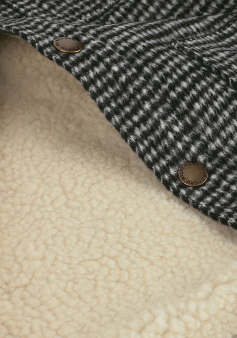 RYLEE + CRU grijze rylee + cru jack shearling chore coat