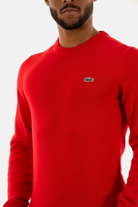 Pull leger lacoste ah1985 240 rouge