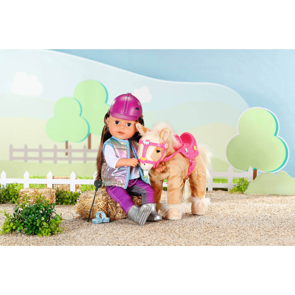 BABY born paardrijd-outfit kledingset - 43 cm
