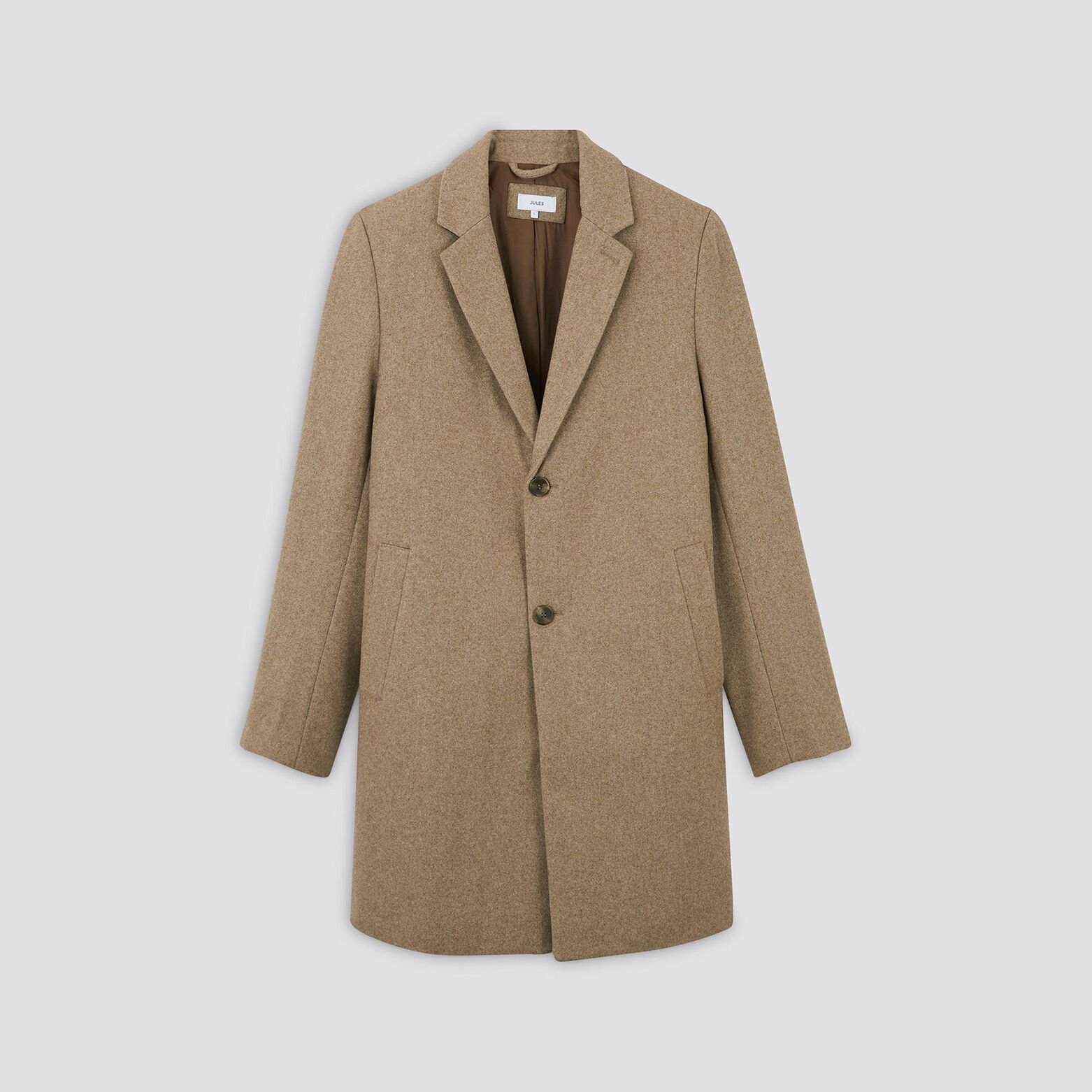 Manteau col tailleur Beige