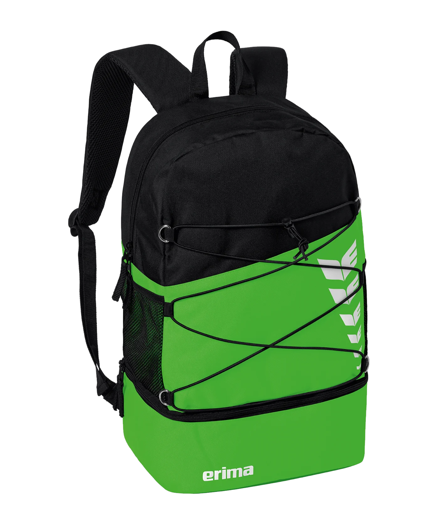 Erima Six Wings Rucksack mit Bodenfach Hellgrün Schwarz