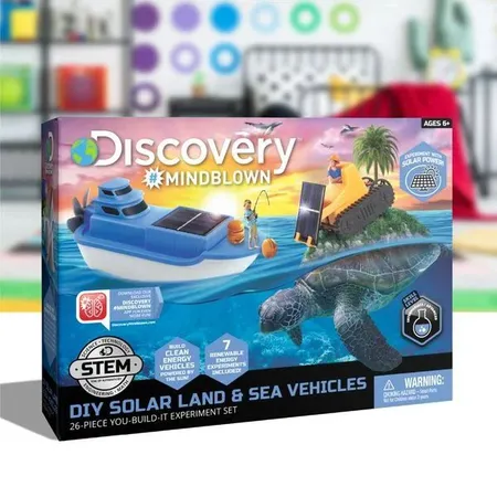 Discovery DIY Solar Land & See Fahrzeuge Bausatz, 26 Teile