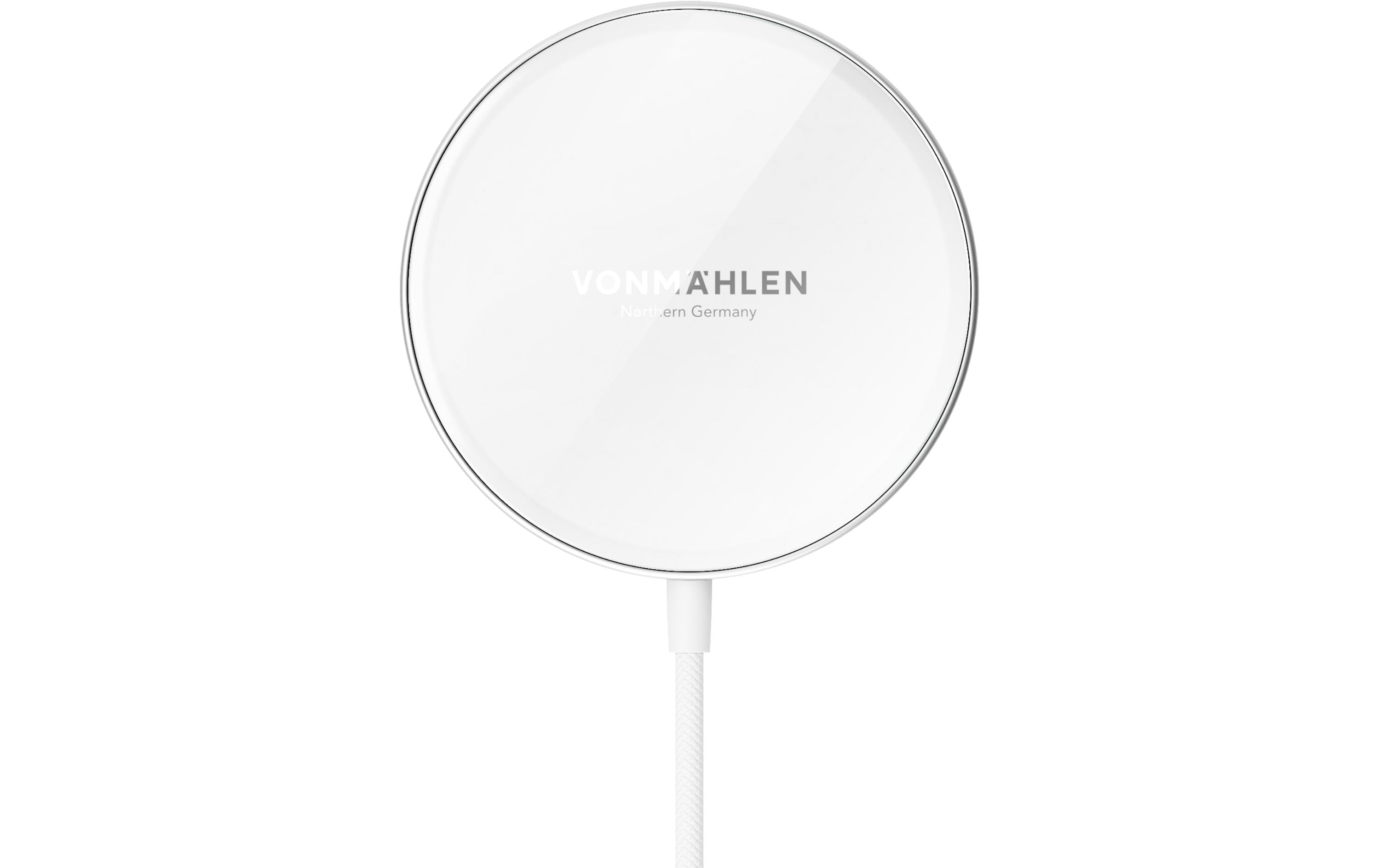 Wireless Charger Aura Mini WhiteDrahtloses Ladegerät in minimalistischem Design