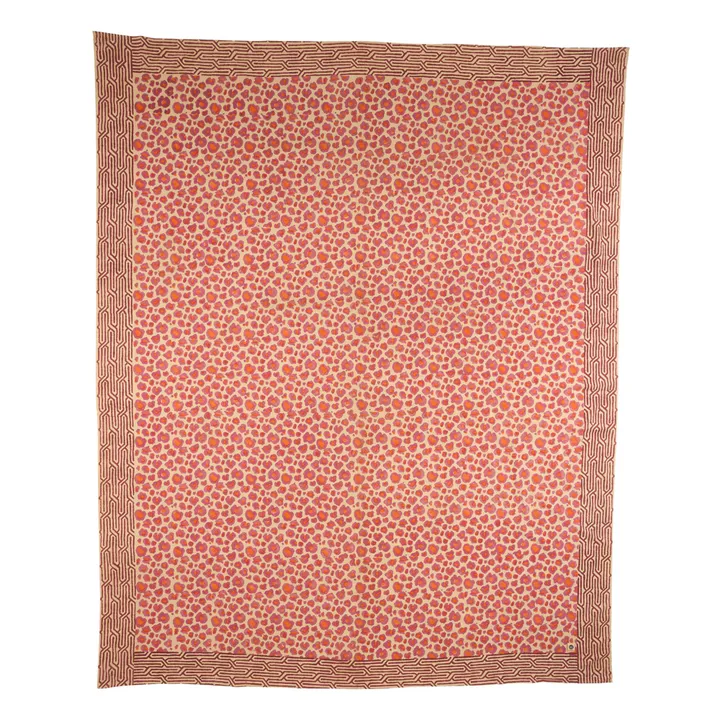 Doing Goods Plaid Léopard rose et totebag en coton | Rose
