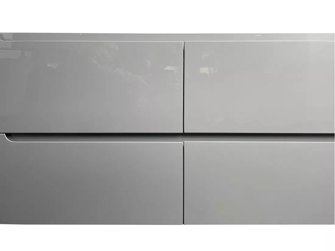Meuble sous vasque suspendu - Gris - L120 x H57 cm - SELITA