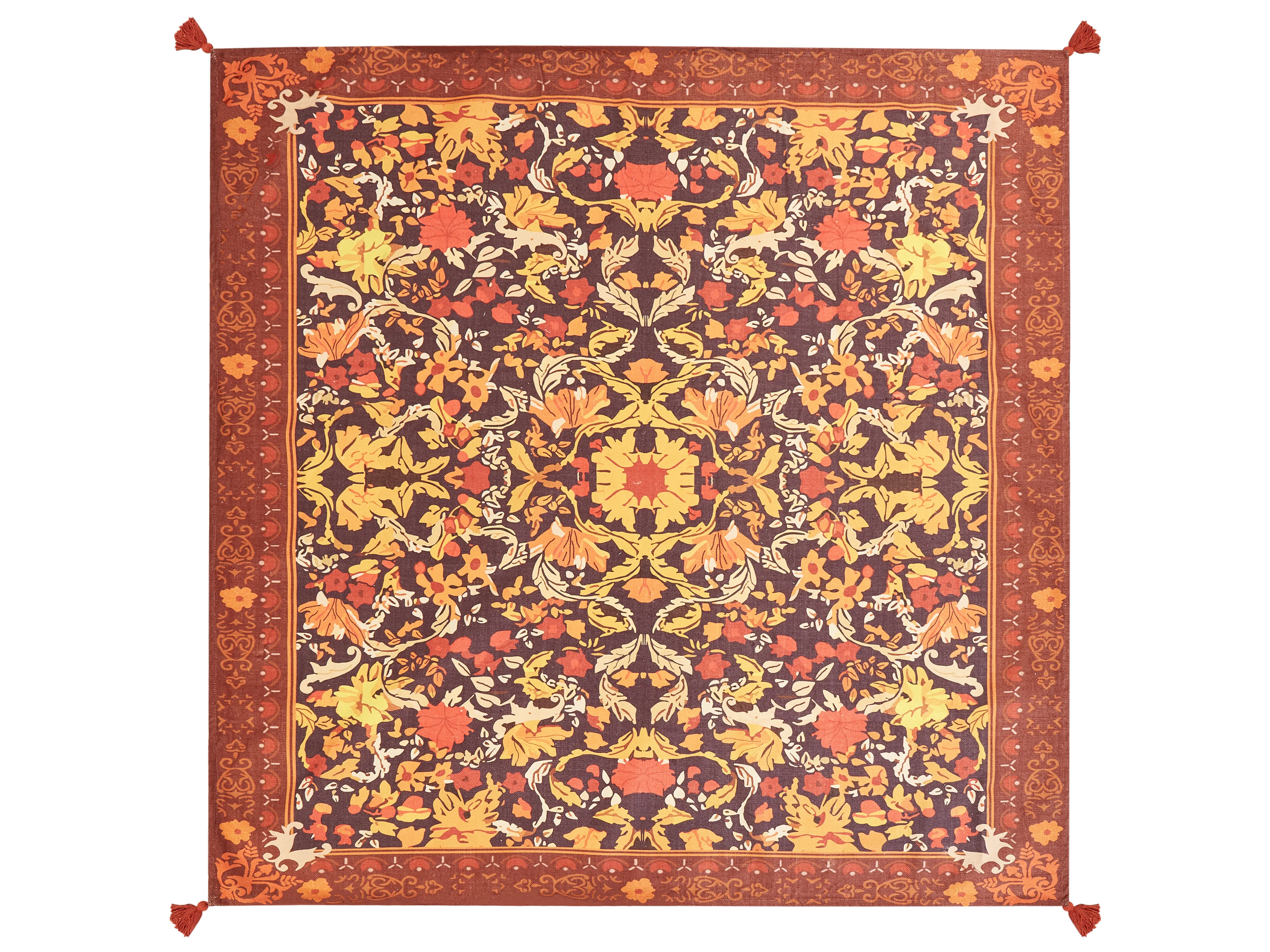 Picknickkleed DILBAR 200 x 200 cm Rood