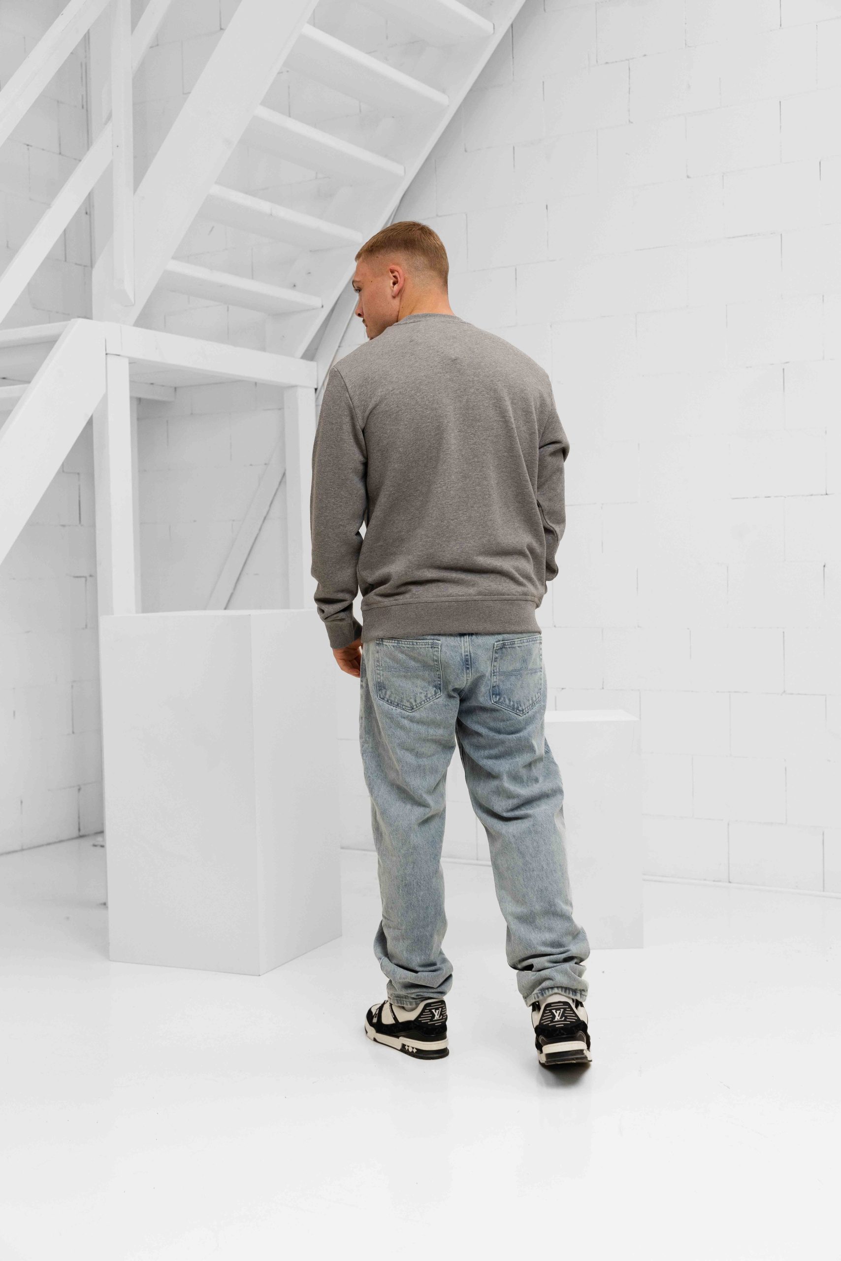Iceberg 5C Felpa E030 Sweater Heren Grijs