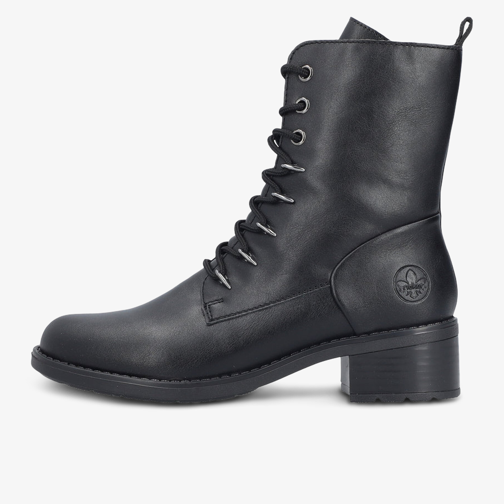 rieker Damen Schnürstiefeletten schwarz