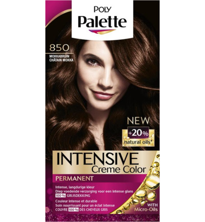 Poly Palette Haarverf – 850 Mokkabruin (1 set)