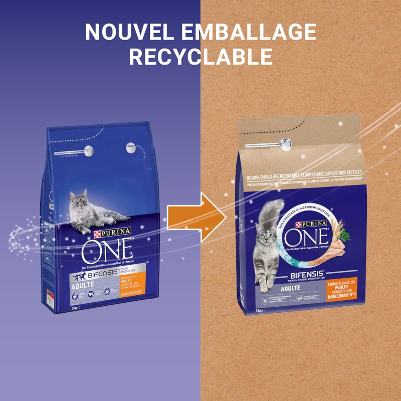 PURINA ONE Adulte poulet, céréales complètes à prix discount sur bitiba.fr