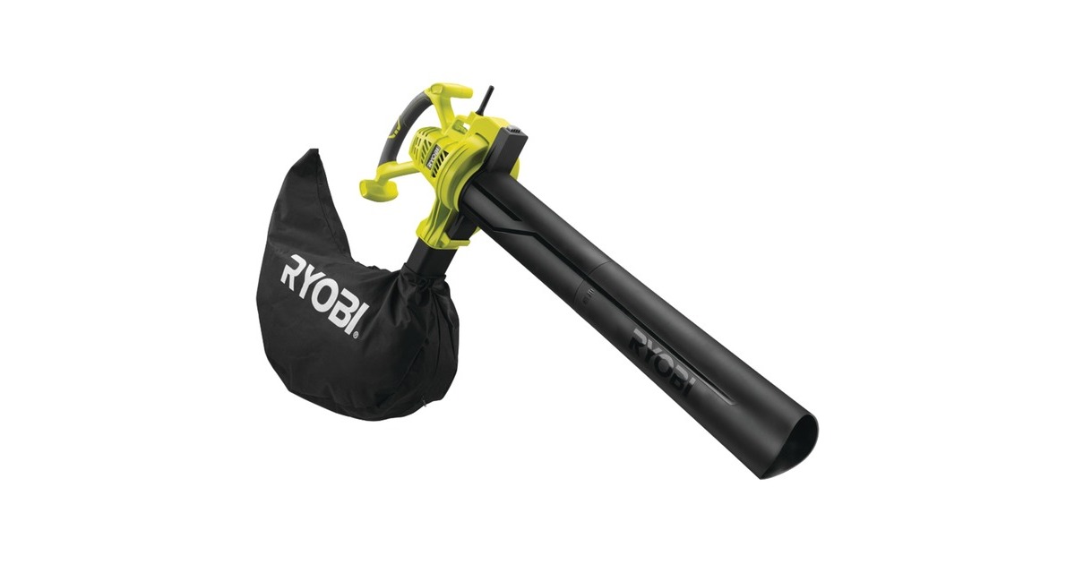 RyobiRBV3000CSV Elektrische blazer-zuiger-hakselaar bladzuiger / bladblazer  (Groen, 3000 W )