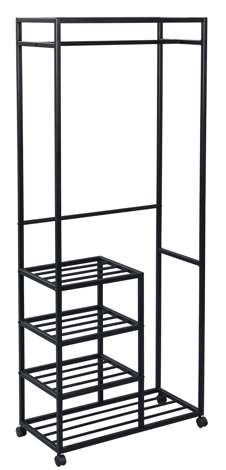 Kleiderständer ANDORRA 75 x 183 cm schwarz