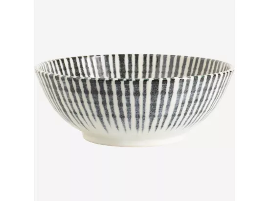 HABITAT - Bol en porcelaine - Lignes bleues - 19,5 cm (Lot de 5) - Pinako
