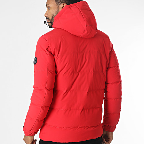 Doudoune Capuche Rouge