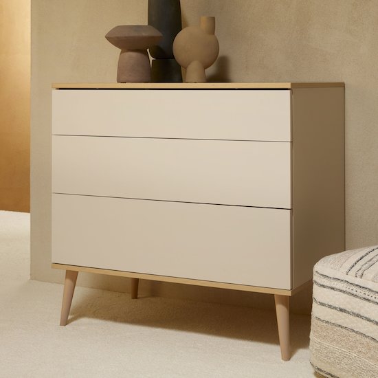 Flow commode 3 tiroirs   Argile & Oak        de               Quax