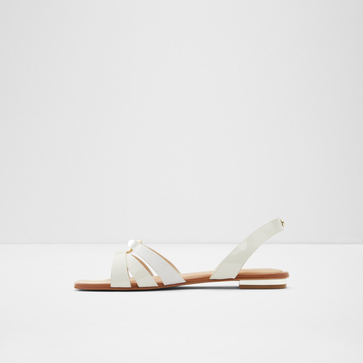 Marassi White Women Flat Sandals
