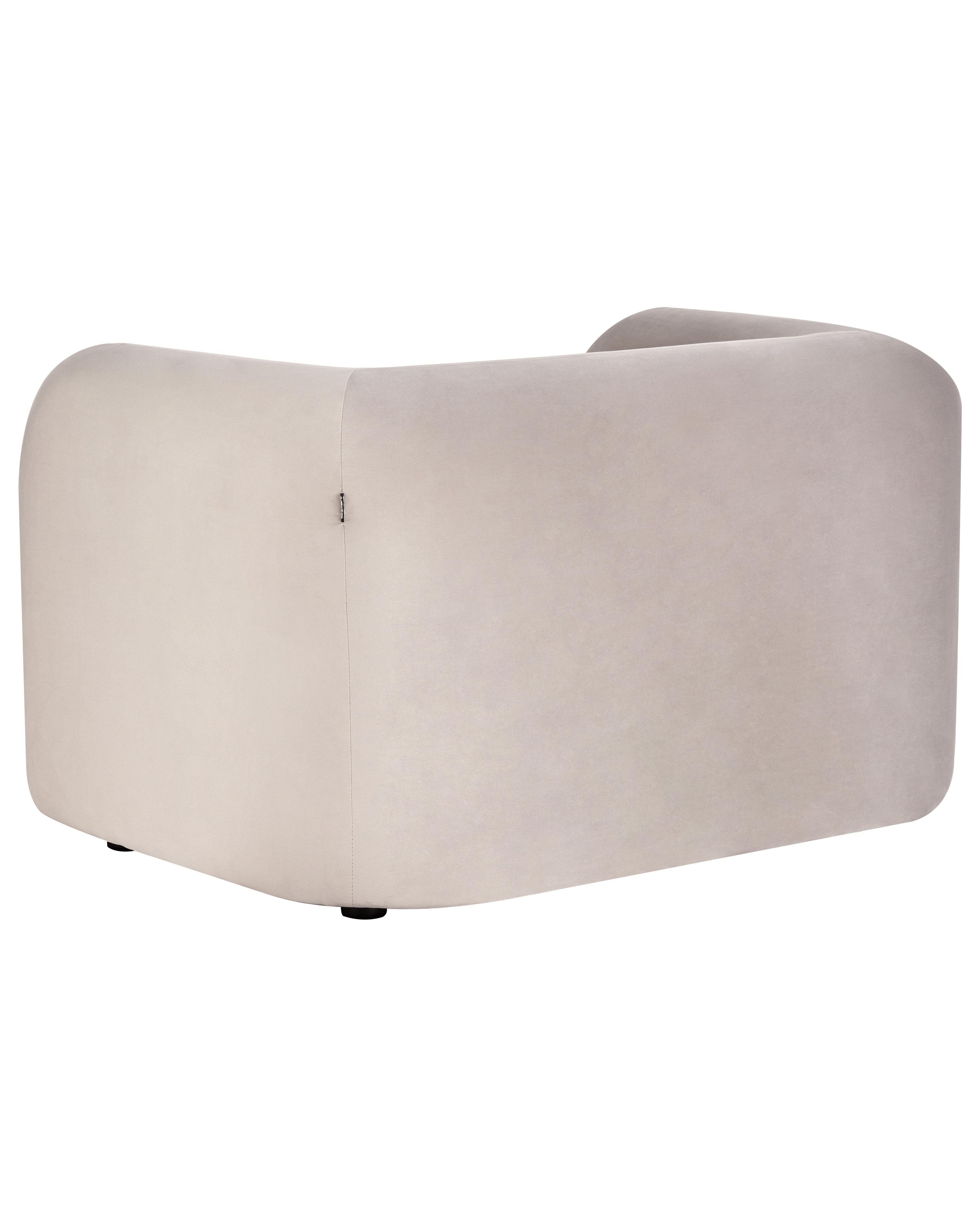 Fauteuil LEIREN Fluweel Taupe