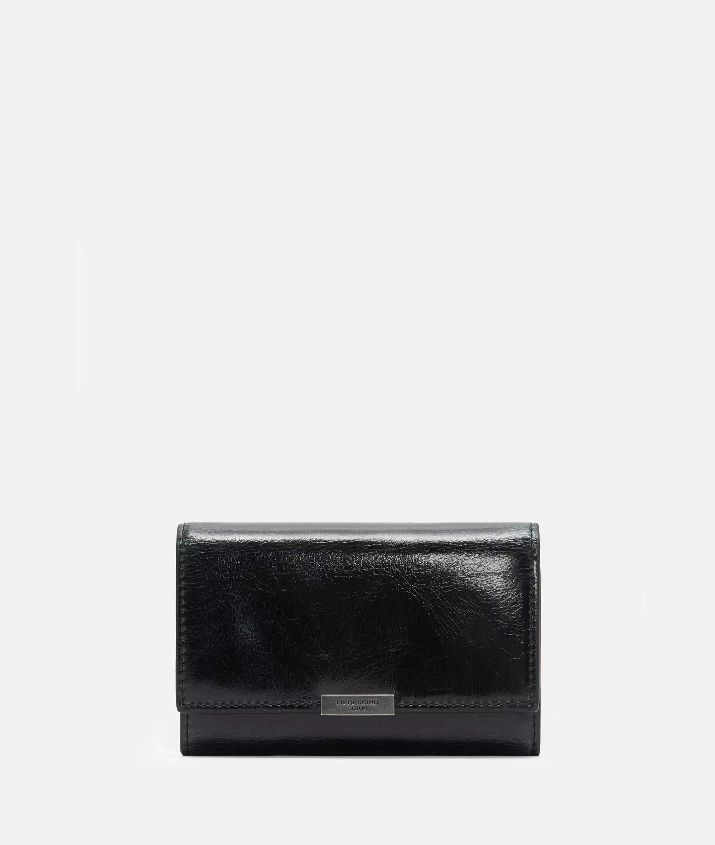 Wallet Spacious leather wallet with glossy finish