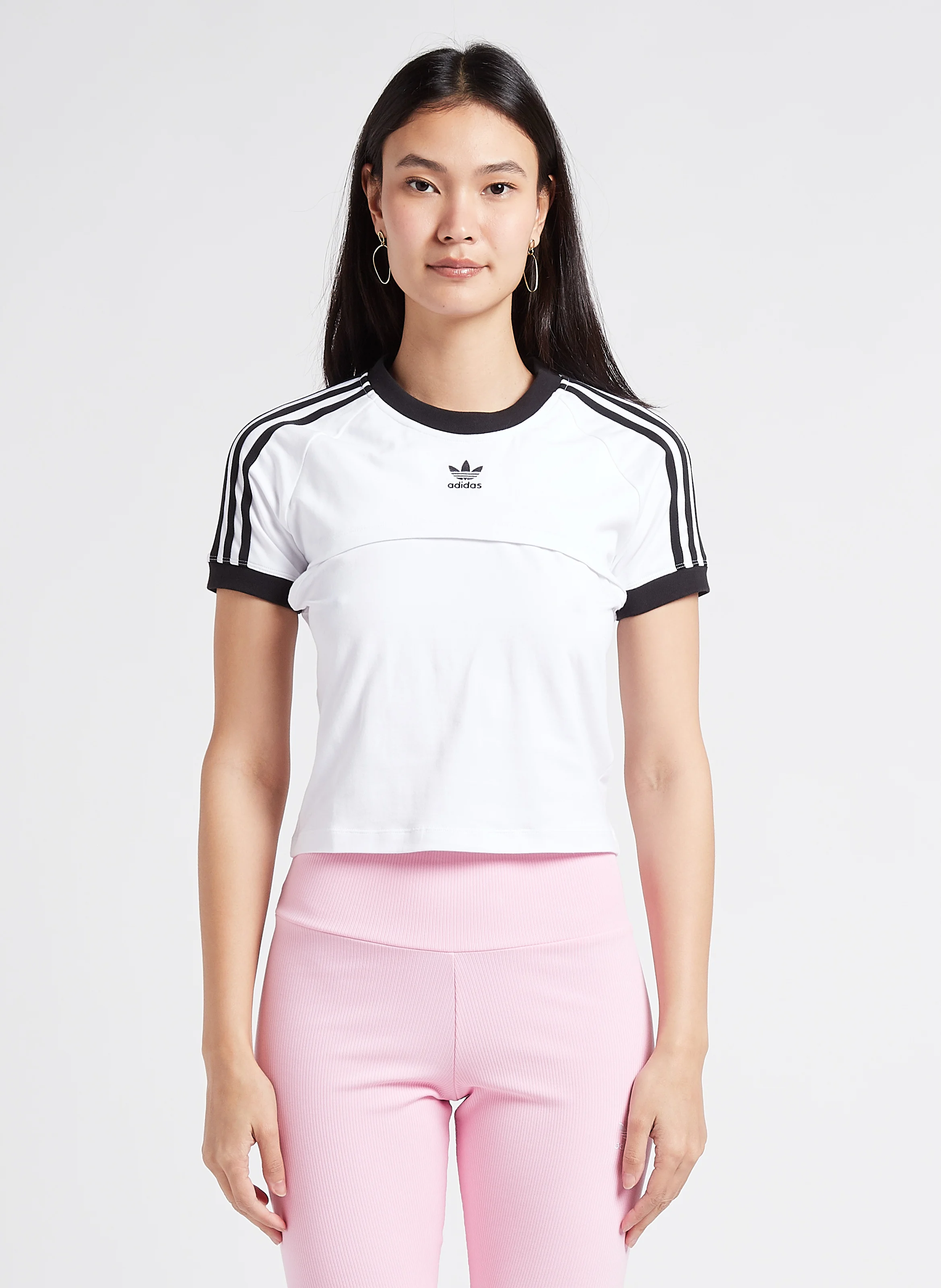 Tee-shirt col rond en coton | Blanc