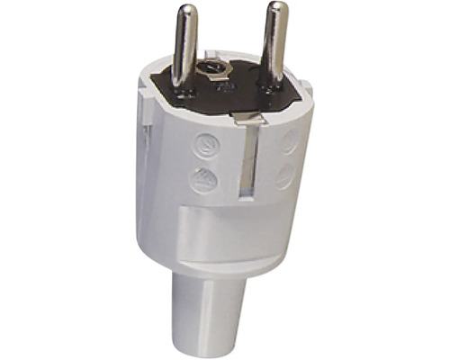 ABL 1418080 Beschermcontact PVC stekker 2 aardingssystemen wit warmte/koude + UV bestendig Gemaakt in Duitsland